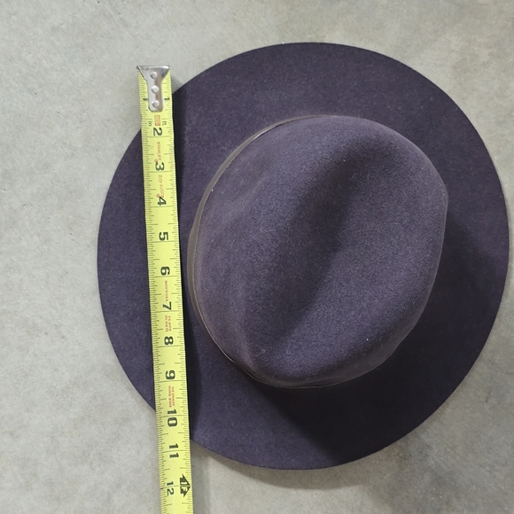Janessa Leone Plum fedora wool hat main image 12